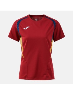 Championship 20 Manga Corta Camiseta Rojo Oscuro Marino Oscuro