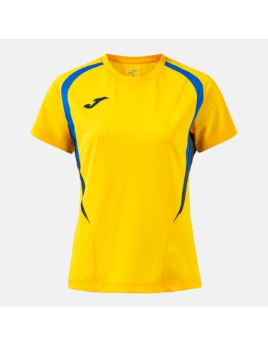Championship 20 Manga Corta Camiseta Amarillo Royal Azul