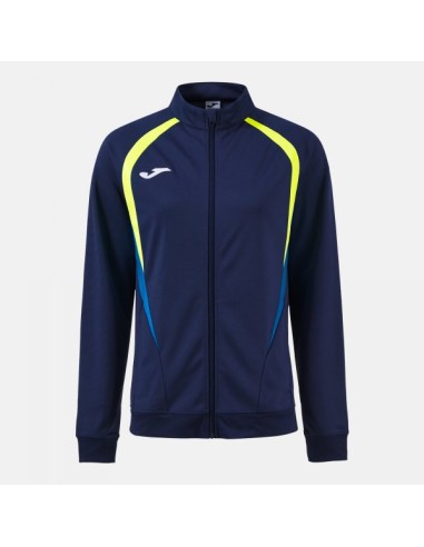 Championship 20 Full Cremallera Sudadera Marino Oscuro Amarillo Flúor