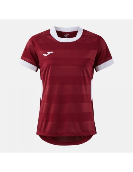 Toletum Vii Manga Corta Camiseta Burdeos Blanco