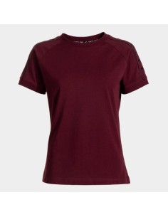 Heroic Manga Corta Camiseta Burdeos Negro