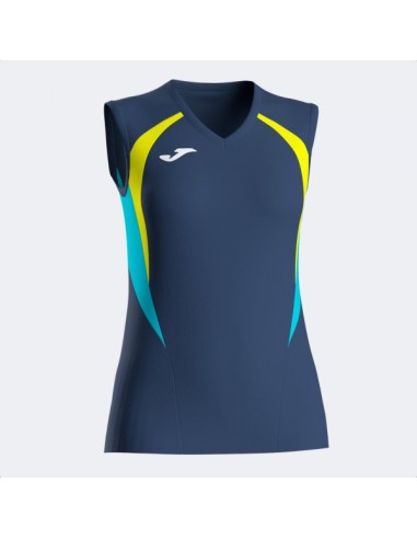 Camiseta sin Mangas Championship 20 Marino Oscuro Amarillo Flúor
