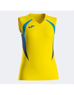 Camiseta sin Mangas Championship 20 Amarillo Royal Azul