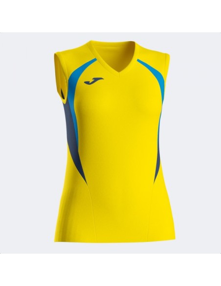Camiseta sin Mangas Championship 20 Amarillo Royal Azul