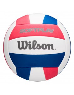 Balón voleibol wilson soft play vb red/white/blue
