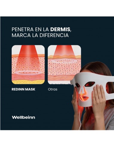 Máscara de luz roja - redinn mask