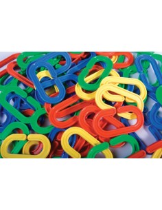 Cadenas engarzables planas. Set de 80 piezas