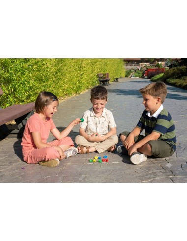 Tabas de Plástico Macizo con Pelota | Juego Tradicional Infantil