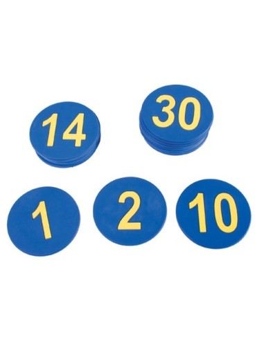 Números de Caucho del 1 al 30 – Set 30 Uds.
