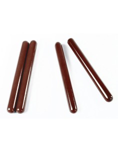 Claves de madera de cedro 25 cm para iniciación musical