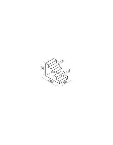 FIGURA DE FOAM RECUBIERTO Nº 35 – ESCALERA 100 × 80 × 60 CM