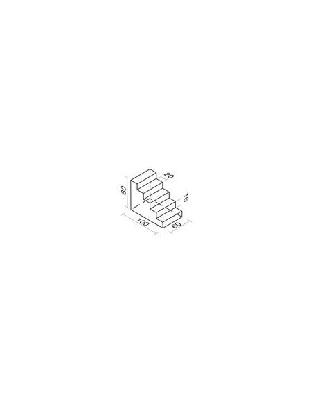 FIGURA DE FOAM RECUBIERTO Nº 35 – ESCALERA 100 × 80 × 60 CM FIGURA DE FOAM RECUBIERTO Nº 35 – ESCALERA 100 × 80 × 60 CM