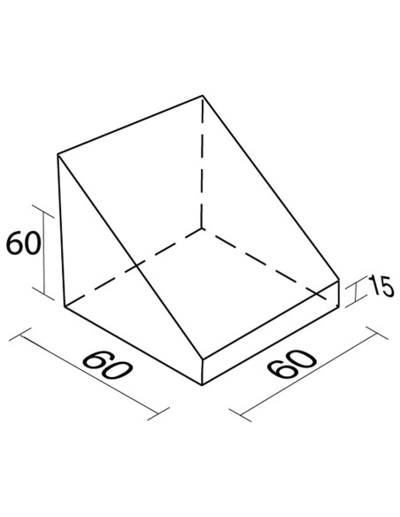 FIGURA DE FOAM RECUBIERTO Nº 49 – PLANO INCLINADO 60 × 60 × 60 CM