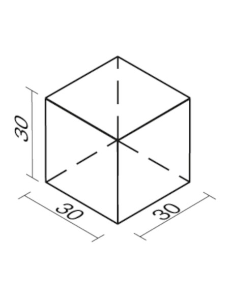 Figura de Foam Recubierta en Cuero Sintético Nº79 – Cubo 30 × 30 × 30 cm Figura de Foam Recubierta en Cuero Sintético Nº79 – Cubo 30 × 30 × 30 cm