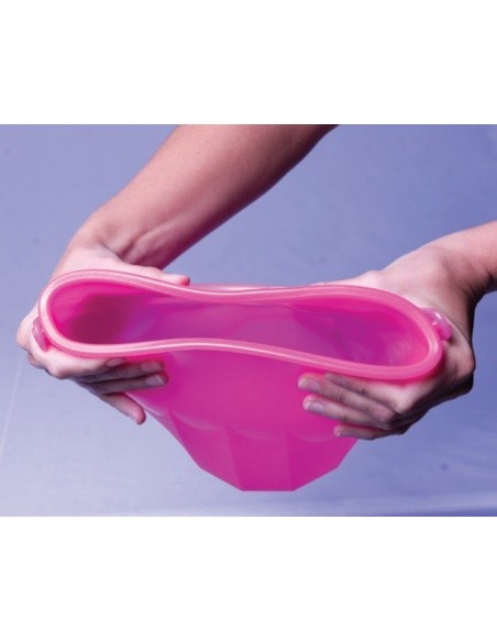 Set cubo de playa flexible con pala y cedazo
