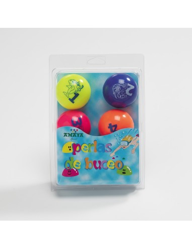 Perlas de buceo semiesferas Ø70 mm juegos piscina 6 unidades