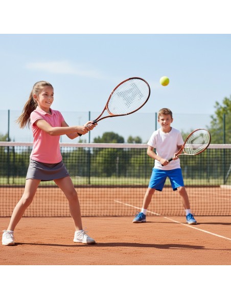 Raqueta Tenis Escolar Senior 63 cm | Aluminio con Media Funda Raqueta Tenis Escolar Senior 63 cm | Aluminio con Media Funda