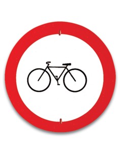 Señales Trafico - Prohibido el paso a bicicletas