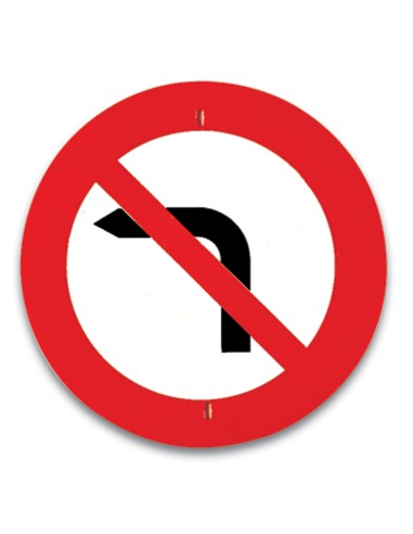 Señales Trafico - Giro a la izquierda prohibido