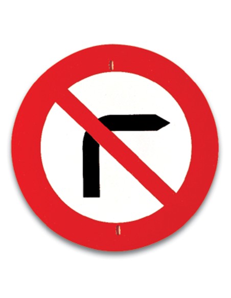 Señales Trafico - Giro a la derecha prohibido