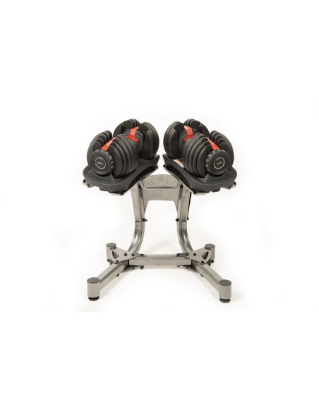 Mancuernas Ajustables (2 Uds) con Soporte – 2 a 24 kg o 4,5 a 41 kg