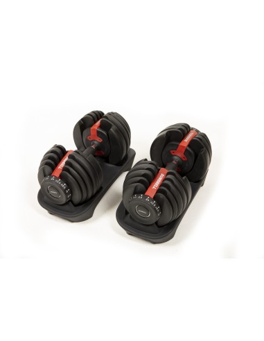Mancuernas Ajustables (2 Uds) con Soporte – 2 a 24 kg o 4,5 a 41 kg