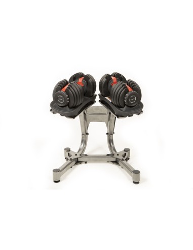 Mancuernas Ajustables (2 Uds) con Soporte – 2 a 24 kg o 4,5 a 41 kg