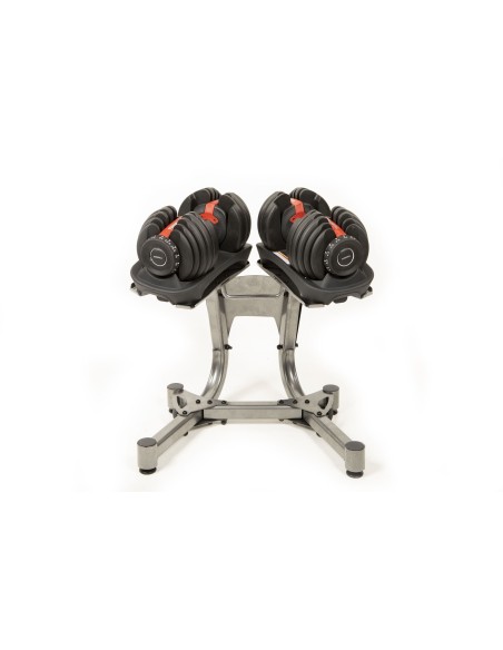 Mancuernas Ajustables (2 Uds) con Soporte – 2 a 24 kg o 4,5 a 41 kg Mancuernas Ajustables (2 Uds) con Soporte – 2 a 24 kg o 4,5 a 41 kg