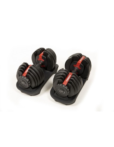Mancuernas Ajustables (2 Uds) con Soporte – 2 a 24 kg o 4,5 a 41 kg