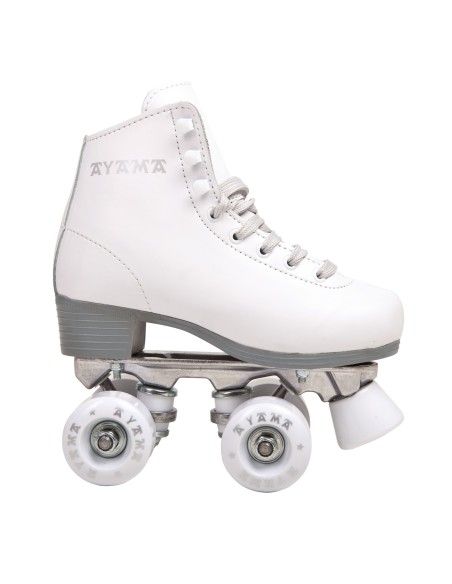 Patines Clásicos Bota Blanca – Cuero Sintético con Refuerzo