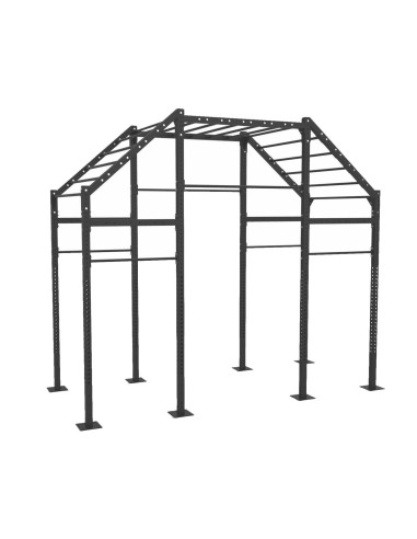 Estación Funcional BR-6R464 | Estructura Gymnastic con Circuito Monkey 405 × 180 × 365 cm