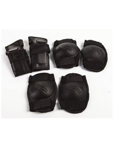Juego De Rodilleras Coderas Infantil y Junior - Protectores Negro