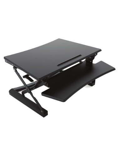 Sit-stand desktop workstation