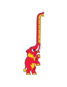 Elefante Medidor de Altura Infantil de EVA 170 cm