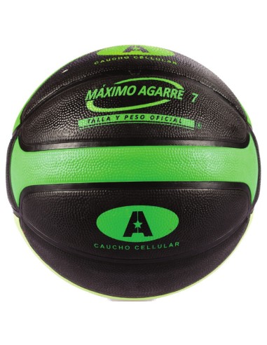 Balón de Baloncesto Bicolor Verde Nº7 Caucho Cellular
