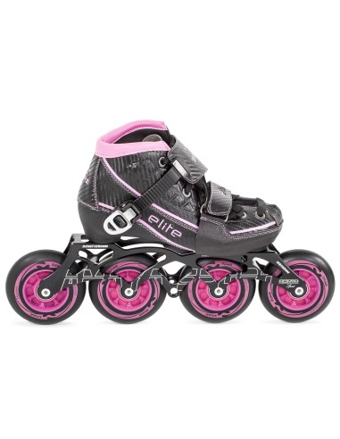 Patín Velocidad Élite Ajustable - Rosa