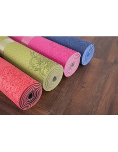 Esterilla Yoga T.P.E. Bicolor – Antideslizante con Mandalas