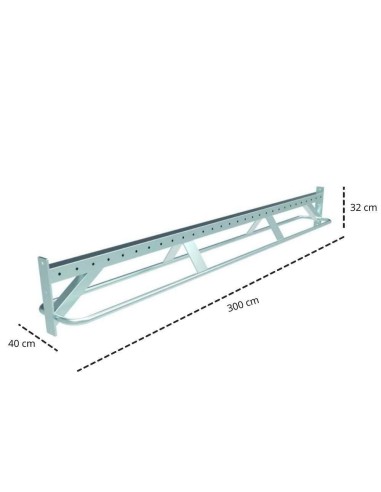 Muscle Up Bar Doble 300 cm