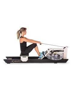 Máquina de Remo de agua "Kou Fit Hydro Rower" (Madera de Blanco y Negro)