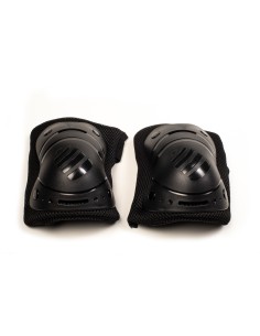 JUEGO SENIOR RODILLERAS-CODERAS-PROTECTORES (14 a 17años) negro- Talla L