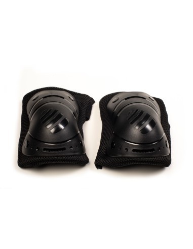JUEGO SENIOR RODILLERAS-CODERAS-PROTECTORES (14 a 17años) negro- Talla L