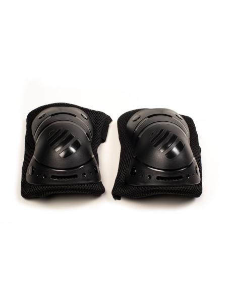 JUEGO SENIOR RODILLERAS-CODERAS-PROTECTORES (14 a 17años) negro- Talla L