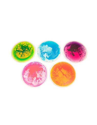 Suelo Sensorial Líquido Círculos, Diámetro 50 cm. Set 5 Unidades