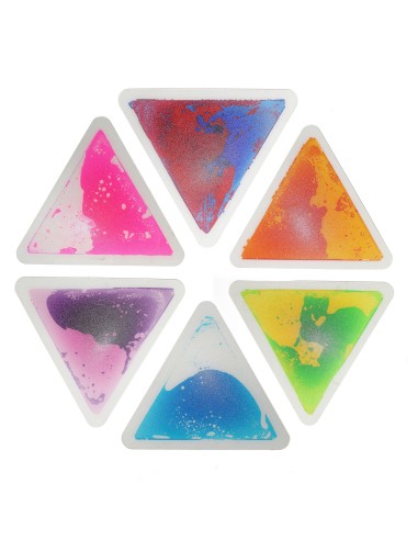 Suelo Sensorial Líquido Puzzle Hexágono, 6 Piezas de 33 x 33cm.
