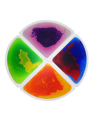 Suelo Sensorial Líquido Puzzle Círculo 4 Piezas de 33 x 33 cm