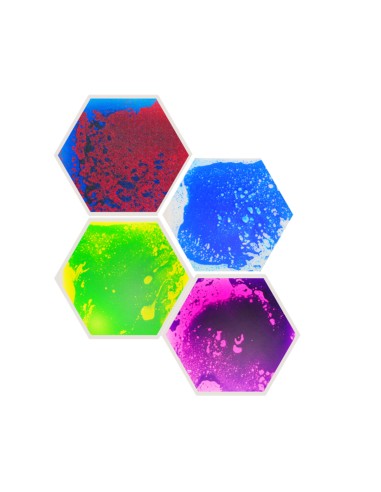 Suelo Sensorial Líquido Hexágonos 4 Piezas de 330x286mm