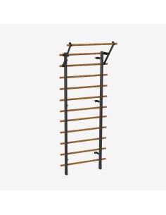 Espaldera Black Metal 240 cm + Barra de dominadas
