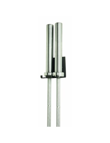 Soporte Vertical de Pared para 2 Barras Olímpicas