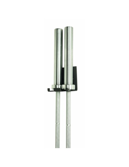 Soporte Vertical de Pared para 2 Barras Olímpicas
