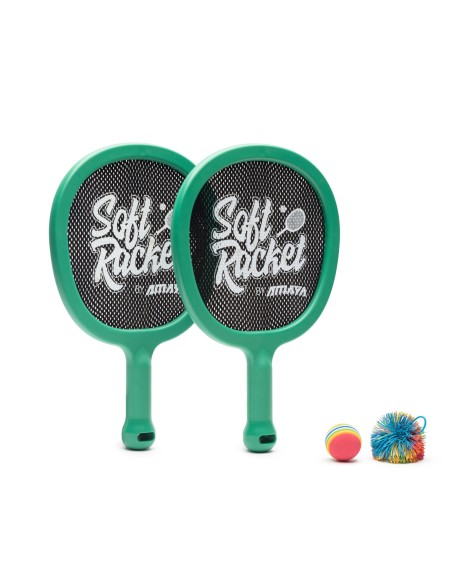 Soft Racket by Amaya Varios colores. Set 2 Und + Pompon
